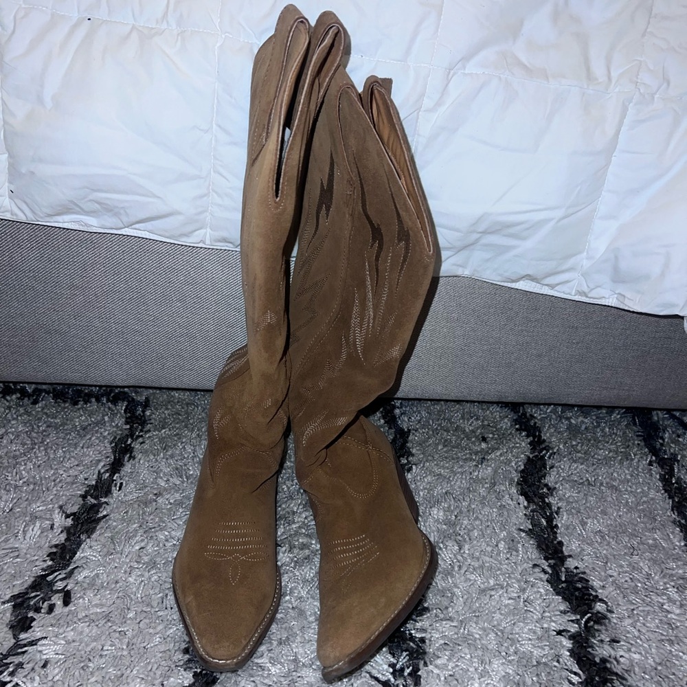 Dingo Tan Over the Knee Boots